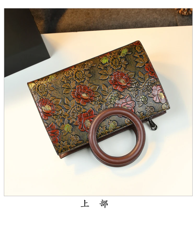 latest online shopping  rosette embossing leather bags women handbags ladies with round handles  ladies bag 2024