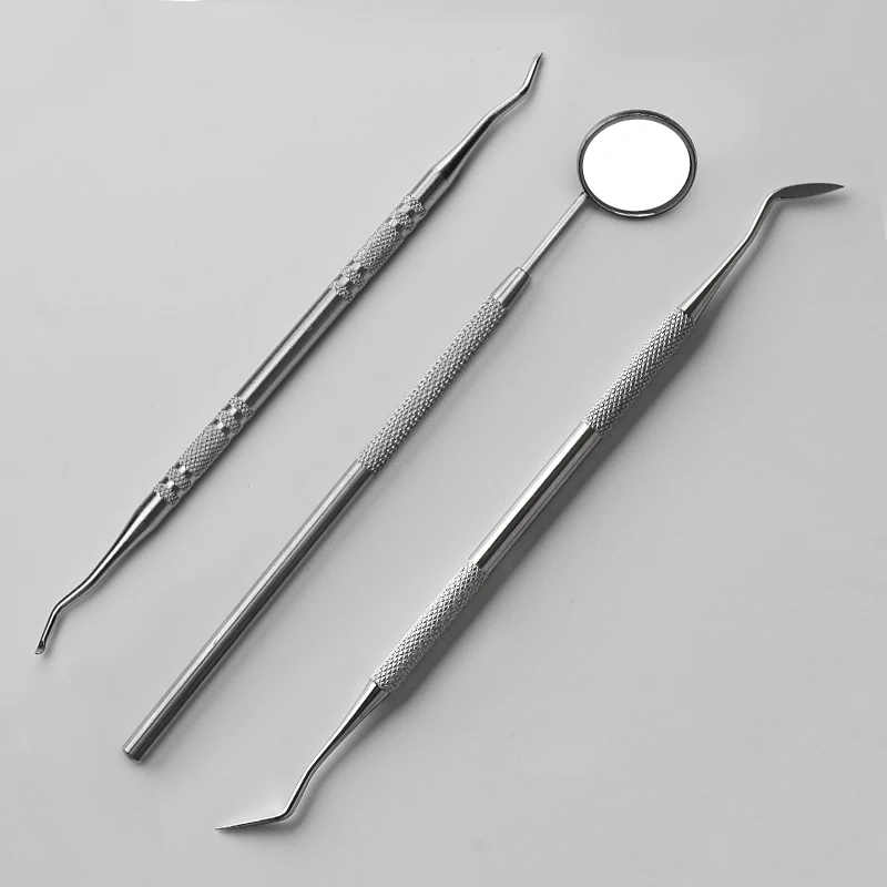 6 Pcs Dentist Tool Kit Hygiene Teeth Cleaning Dental Picks Scaler Mouth Mirror Dental Instrument