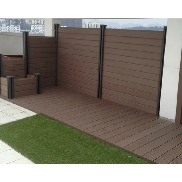 Low price waterproof wpc wood plastic composite fencing WPC Fence