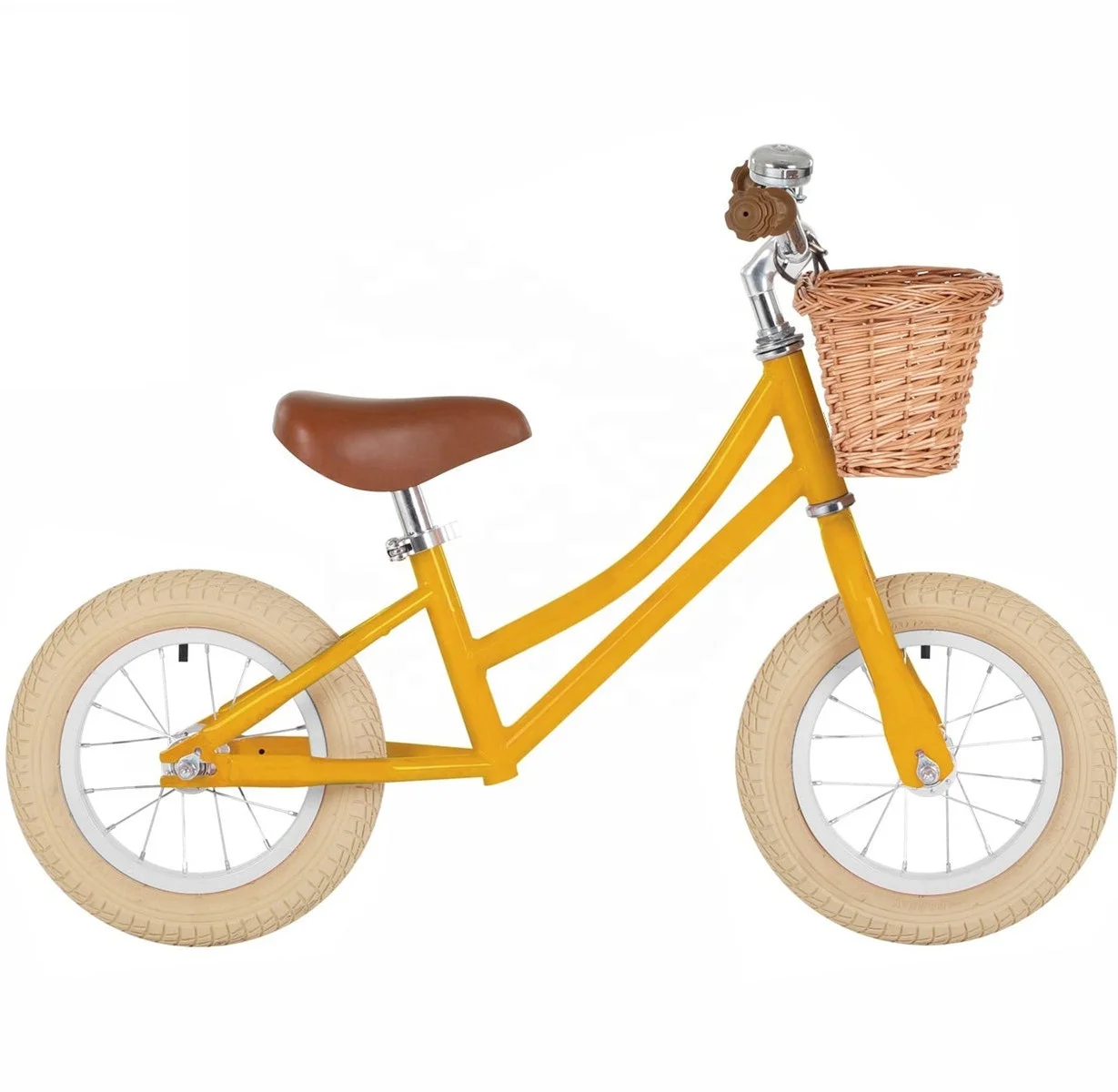 2024 EN71 Verified Cheap 2 Wheel Baby Push Bike Colorful Steel Kids Balance No Pedal Walking Bicycle Custom