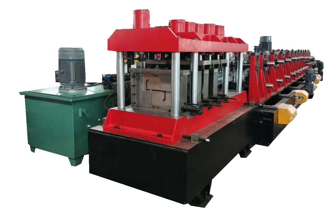 PLC control full automatic CZ purlin roll forming machine
