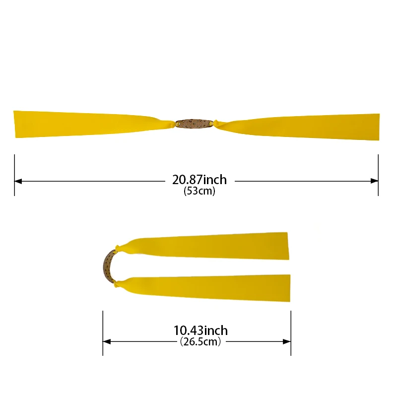 Wide Rubber Large Sling shot Hunting Long Slingshot Accessories Long Rubber Band