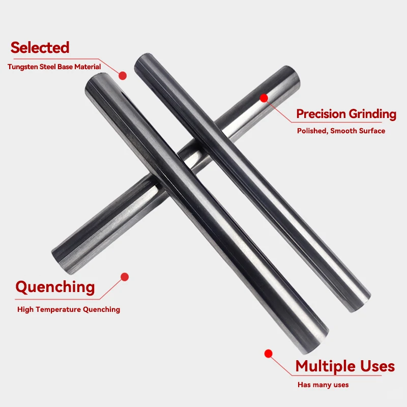 Selected Tungsten Carbide Rod Polished Alloy Shaft Solid Boring Bar Tungsten Carbide Rod