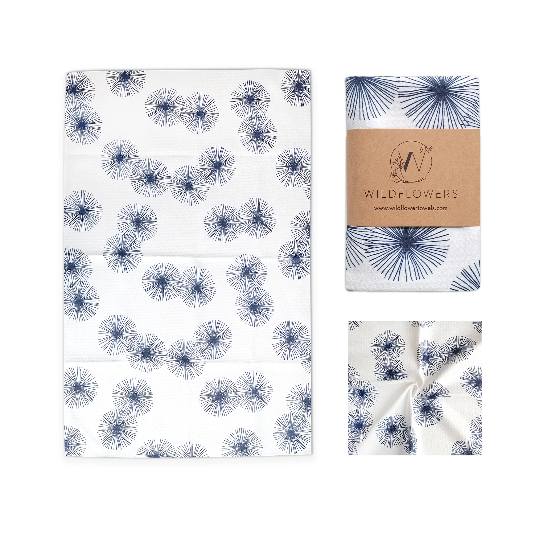 Premium microfiber waffle weave ultra soft absorbent cotton dish towels kitchen hand towel set