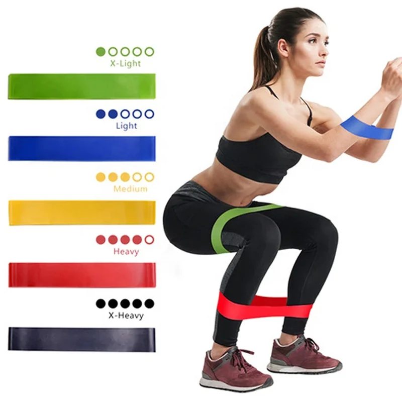 Quality hip bands resistance pattern elastic fitness training resistance bands heavy duty latex bands