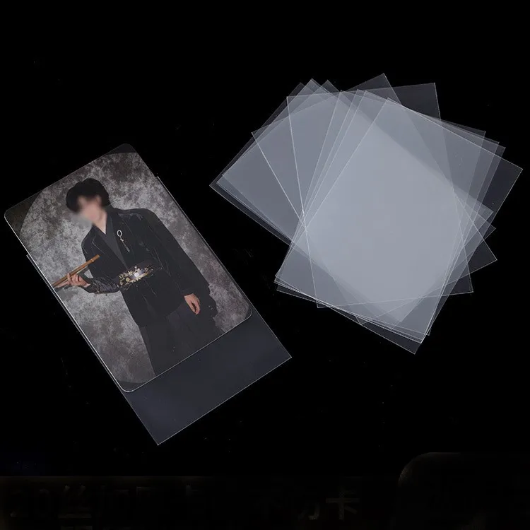 Superior quality High transparency toploader card sleeves kpop card sleeve for Storage stars sports  cartoon cards