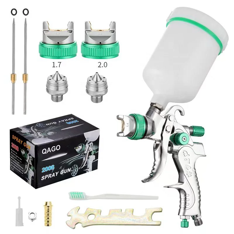 Car Paint Spray Gun HVLP Gravity Feed Patter Air Spray Gun Pneumatic Spray Gun