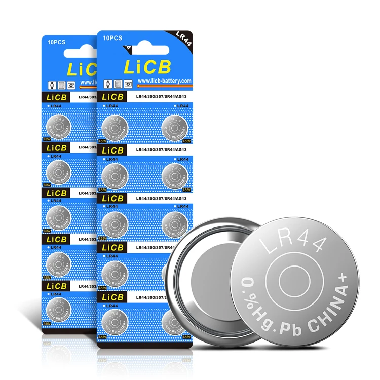 LiCB LR44 AG13 357 303 SR44 A76 Battery 1.5V Button Coin Cell Batteries