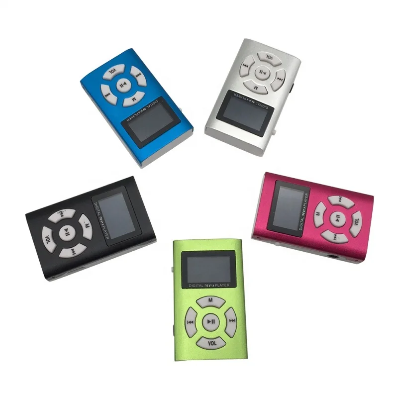 Аксессуары для мобильных телефонов Миниатюрный цифровой usb MP3 музыкальный медиаплеер ЖК-экран с USB-кабелем и