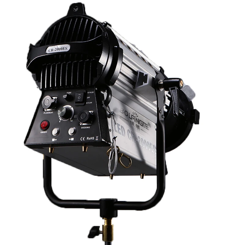 
200W LED CR-2000ES portable led video light photography equipment photo studio light 200w fresnel light 