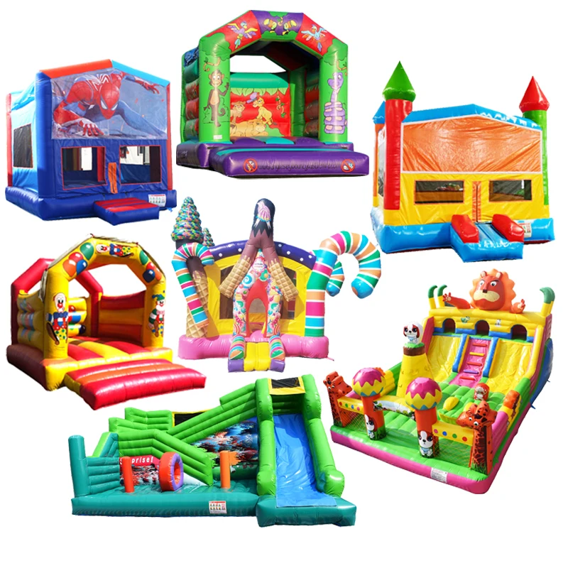 Mini Self Inflating Bounce House Portable Inflatable Bubble Haunted Houses Rentals Titanic Slide For Sale