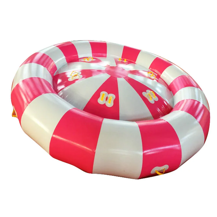 Crazy  Inflatable Water Toys Saturn Rocker Disco Boat for Flying Water Sport