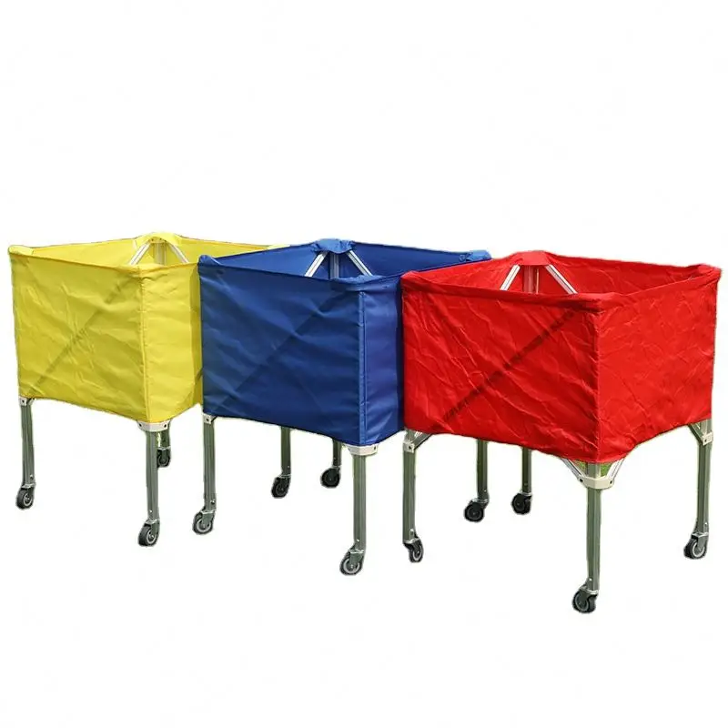 Durable Portable Volleyball Basketball Football Soccer Tennis Ball Carry Cart With Wheels
