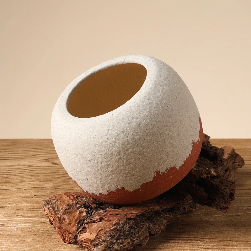 Ceramic Factory Nordic Decoration Flowers Vases for Home Decor Dried Flower Arrangemet Accessories Office Desktop