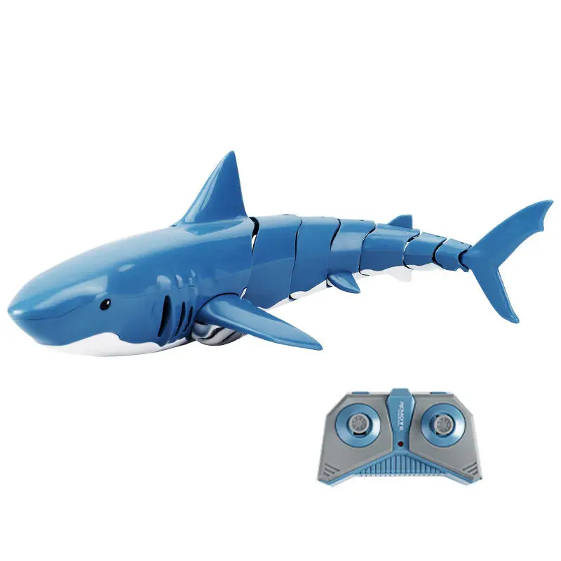 Rc animal S10 2.4G Waterproof Remote Control Electric Swimming Animal Boat Underwater Rc Whale Shark toys for kids