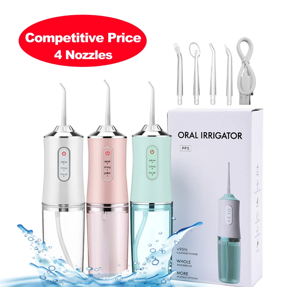 Wholesale 6886 portable rechargeable teeth cleaner cordless tooth rotatable usb pocket size water flosser