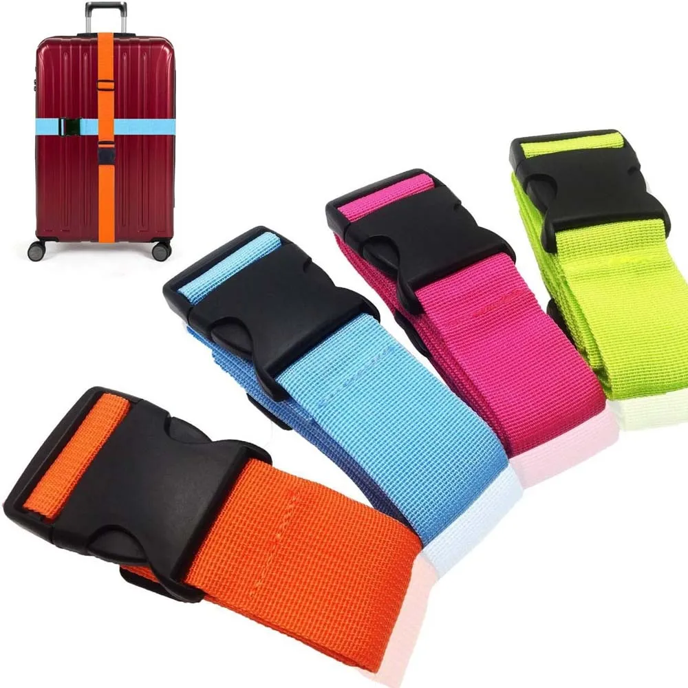 Travel Accessories Can Be Adjusted Luggage  Belt Suitcase Lock Buckle Strap Travel custom luggage strap