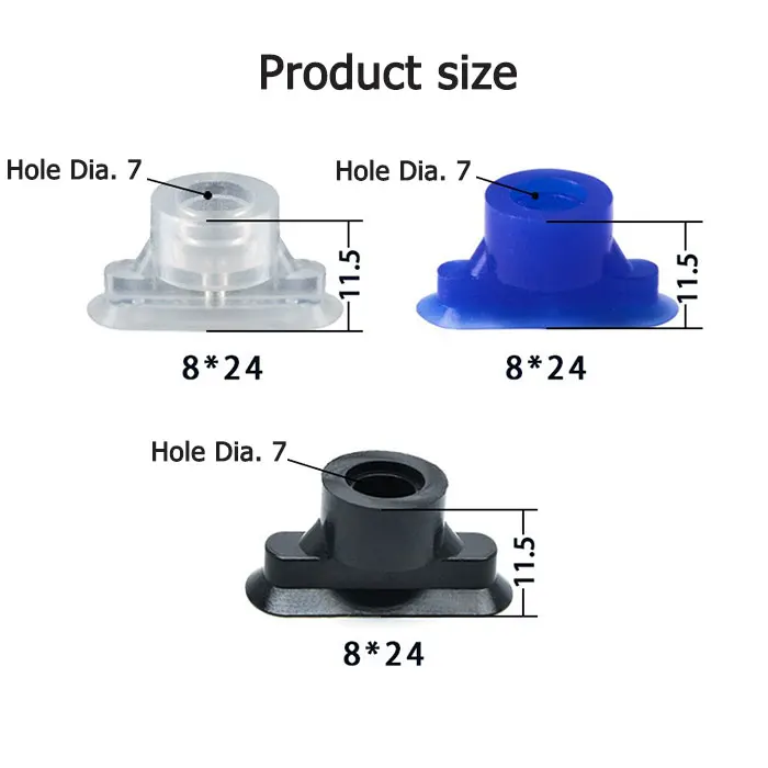 High Quality OEM ODM custom Industrial oval vacuum suction cups pads