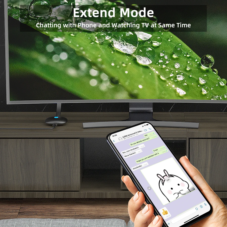Портативный 1080P HDMI Wifi Дисплей приемник 2 4G Airplay Miracast ТВ палка ключ беспроводной дисплей