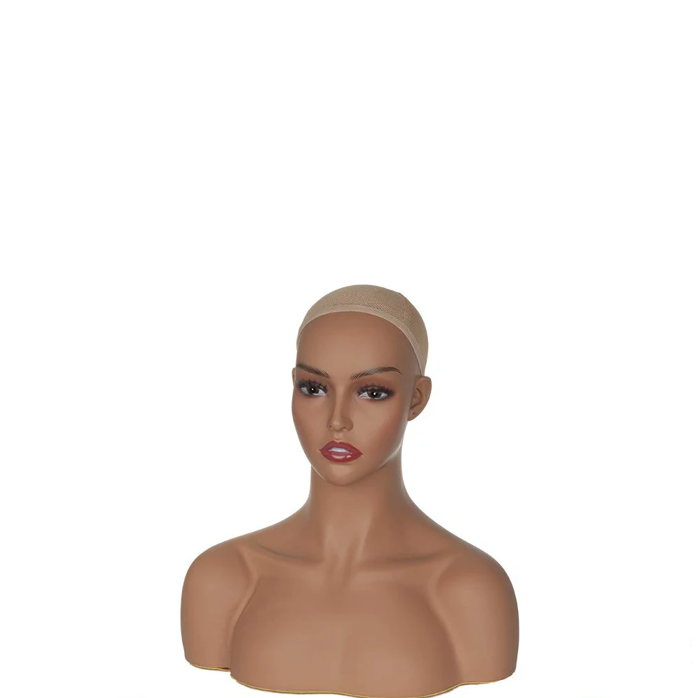 realistic makeup Face Wig mannequin head upper body mannequin women mannequin headstand Black women