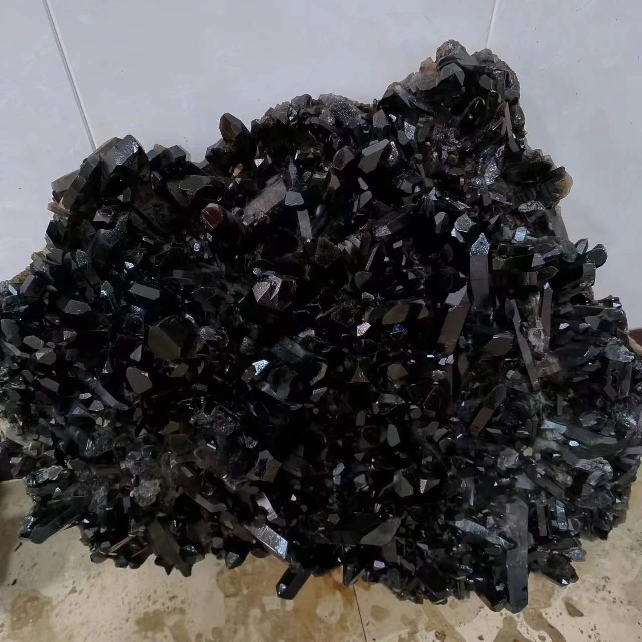 Large Sizes Healing Natural Black Quartz Cluster Rock Smoky Crystal Stone Clusters For Decoration