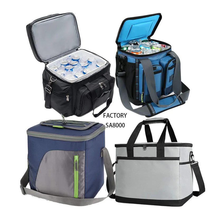 portable Collapsible Cooler bag soft sided cooler backpack TPU Leakproof Insulated cooler bag cool box Outdoor Camping Fishing 7