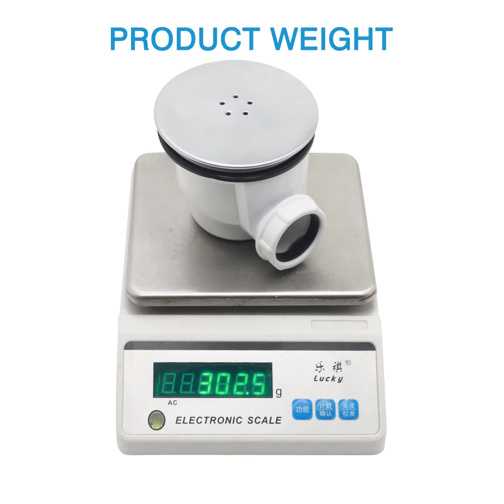 GUIDA 718038 High Quality Factory Supply PP Main Body 90mm Hole Size Fast Flow Shower Waste Drain with SS304 Coated ABS Cover