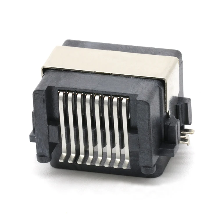 RJ45 Modular Mid Mount 8.6MM SMT Type RJ-45 8P8C Female Socket Connector