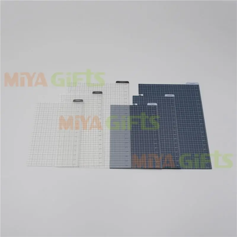 personalized design journal today divider planner ruler grid A5A6A7B6 transparent page marker board slate