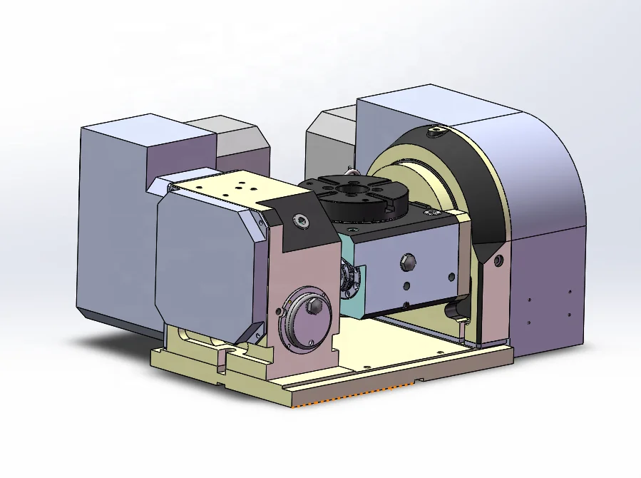 Best Selling  5th Axis Cnc Rotary Table Precision Cnc Machine  Center Use 130mm Disc Rotary Indexer
