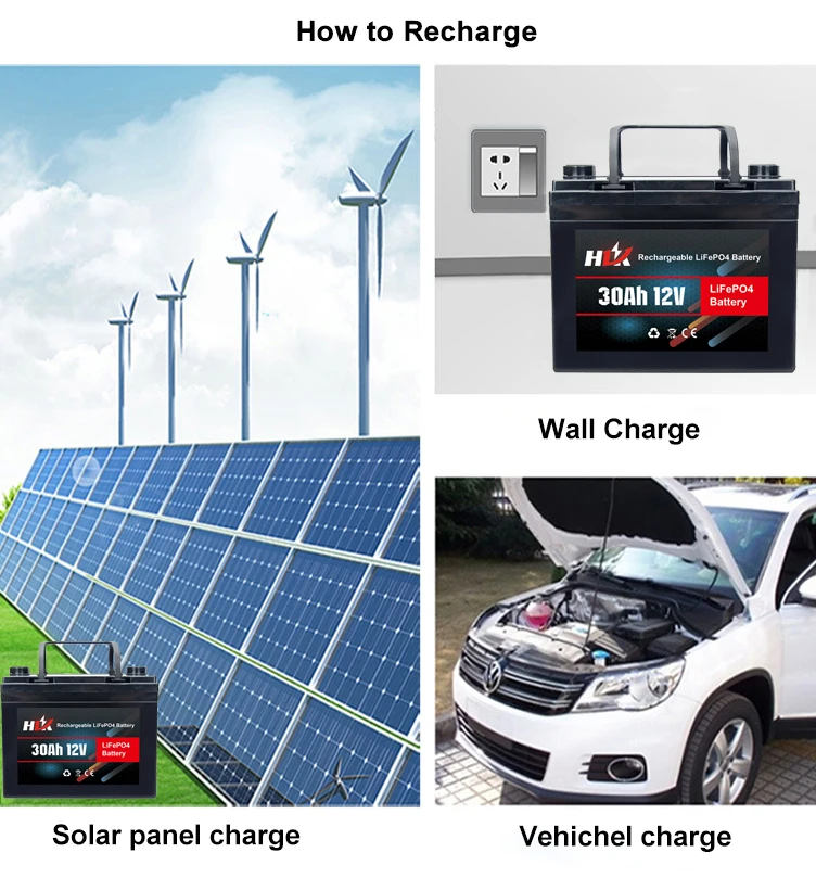 OEM 12V 24V 30ah 100Ah 50AH 200AH Deep Cycle Outdoor RV Marine Golf Cart Batterie Lifepo4 Lithium Iron Phosphate Battery