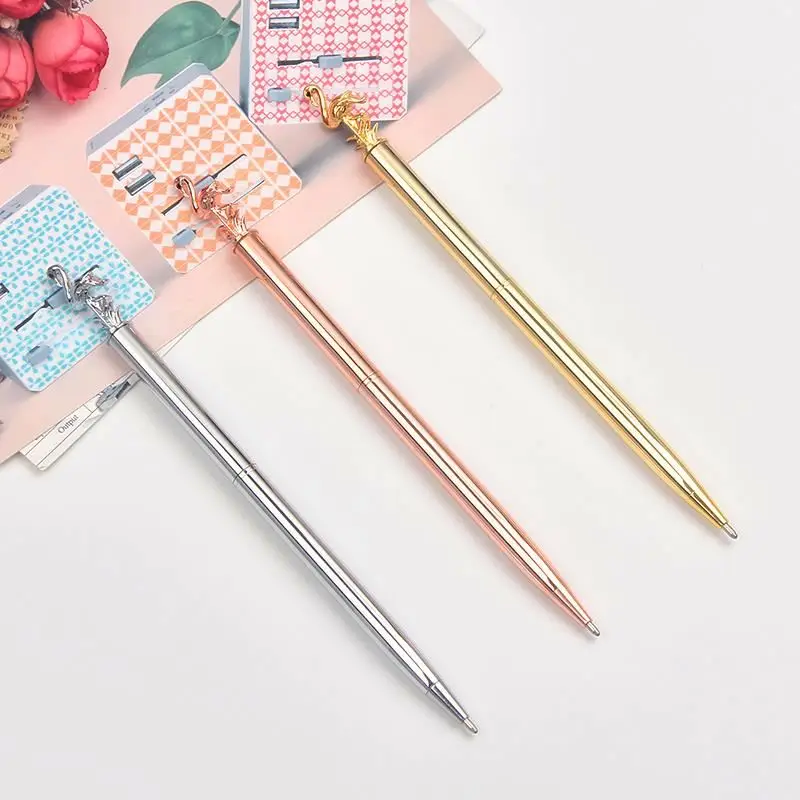 New Design  Bird Metal pen gold twist School Office Bird Metal Ball Pen