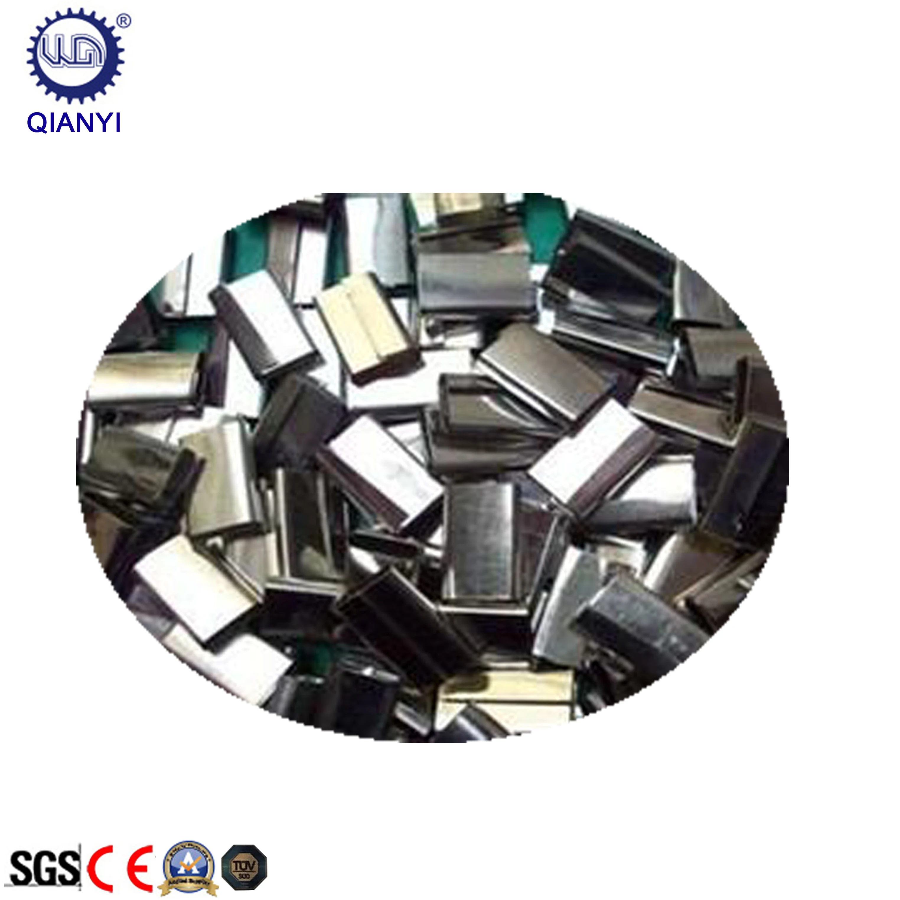 Plastic Packaging Buckles Fasteners Galvanized Metal Strapping Seals Strapping Band Clips for PP Pet Polyester Strapping