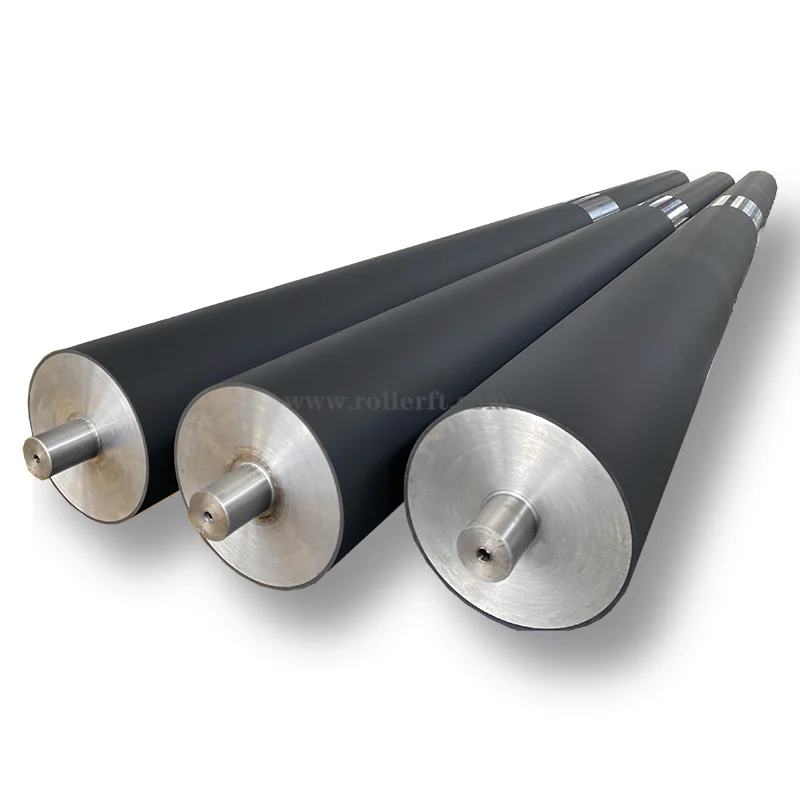 precision polyurethane pu rubber coated laminating roller for equipment