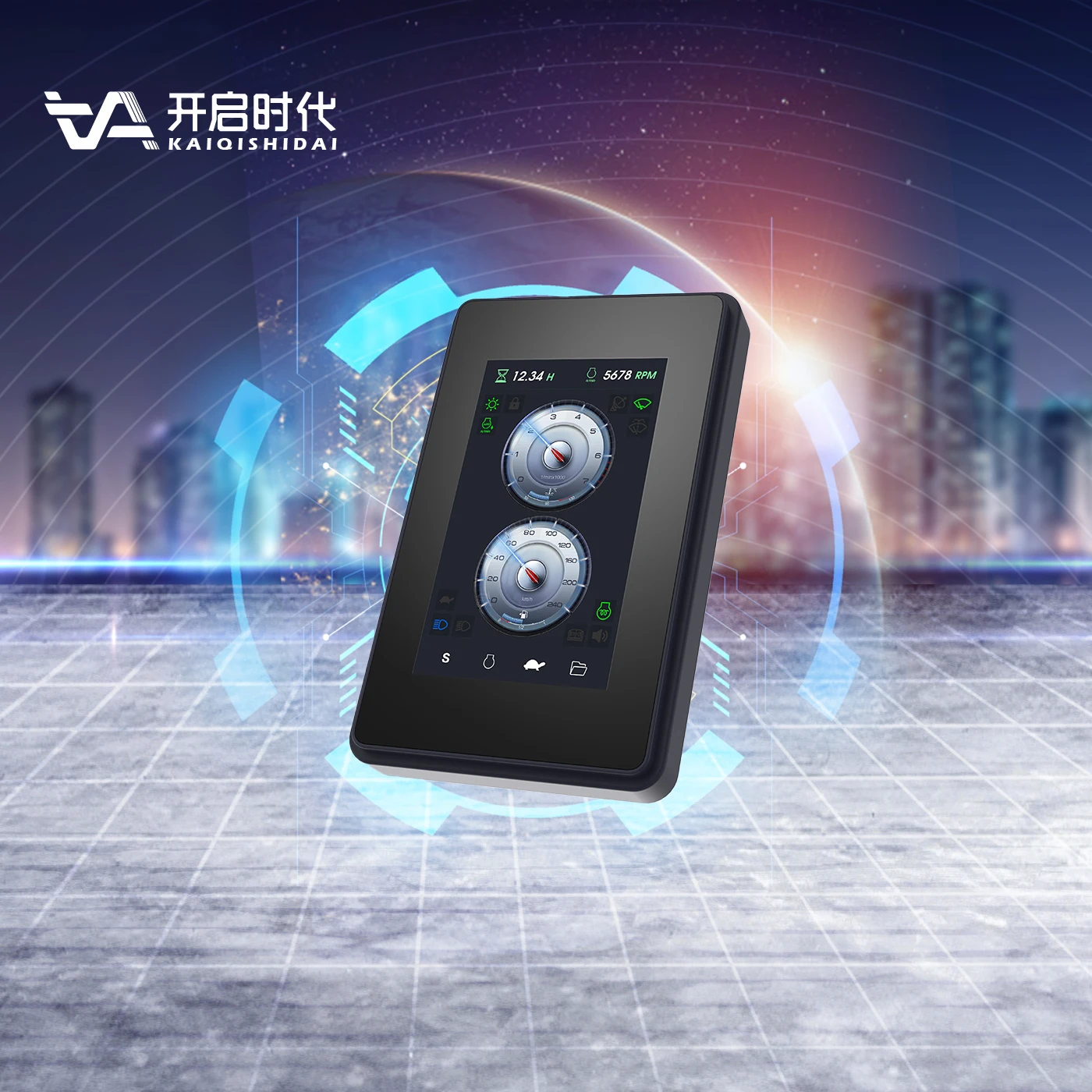 Plc Pac And Dedicated Controller Plc Industrial 4.3 Inches High Quantity Lcd Instrument Panel Excavator Digital Display