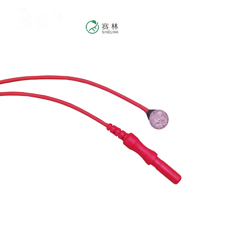 EEG Cable Reusable Sintered Agcl Silver Chloride EEG Electrode