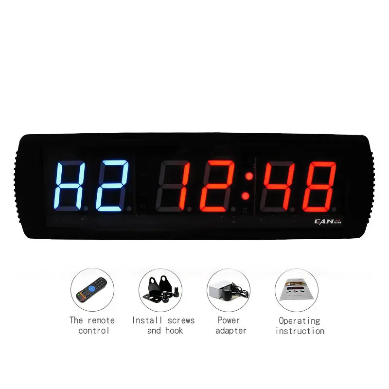 YIZHI GI2B+3R Indoor Keep Fit Smart Electrical Popular Timer High Light 3 Inch 6 digit Home Gym Fitness Clock Timer