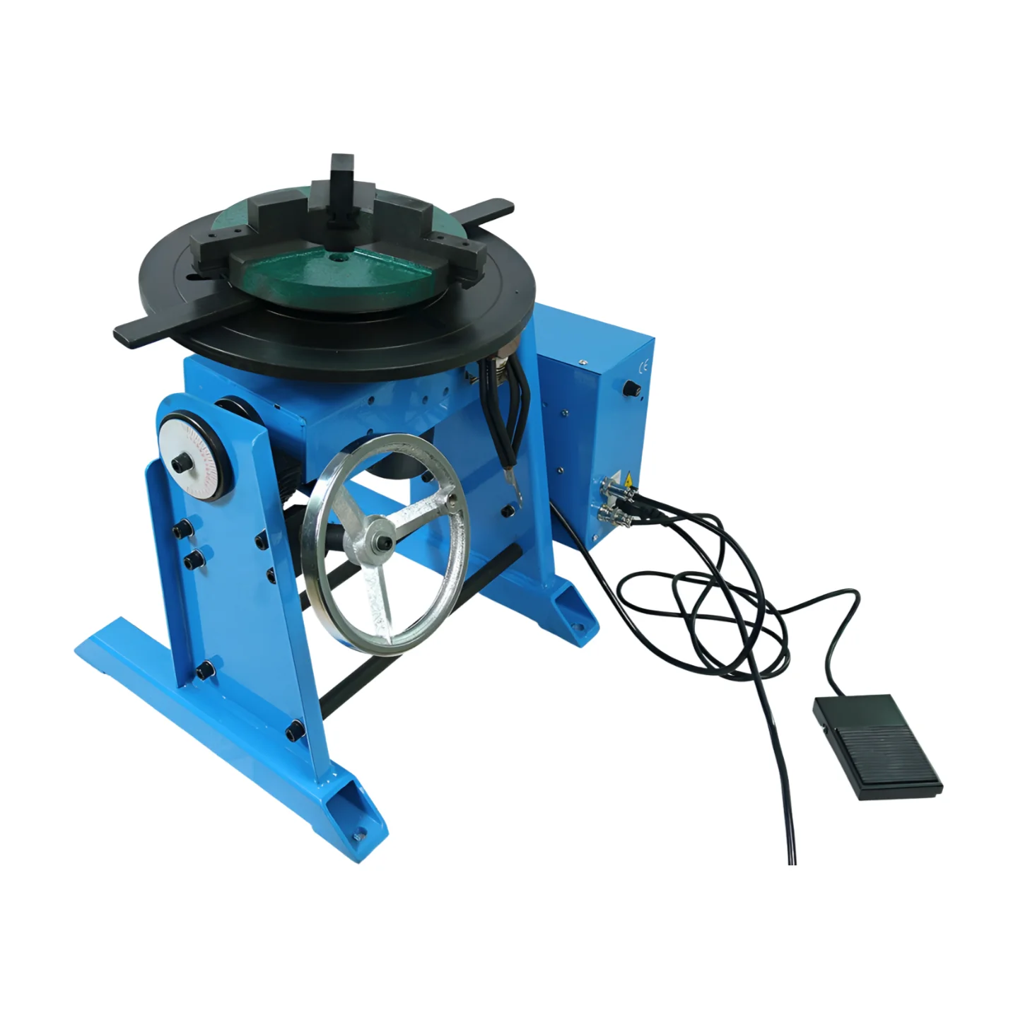 HD-50 50kg Welding Positioner Turntable With WP200 Chuck Air Power Cylinder Stroke Torch Holder And 2meters Aluminium Slide Rail