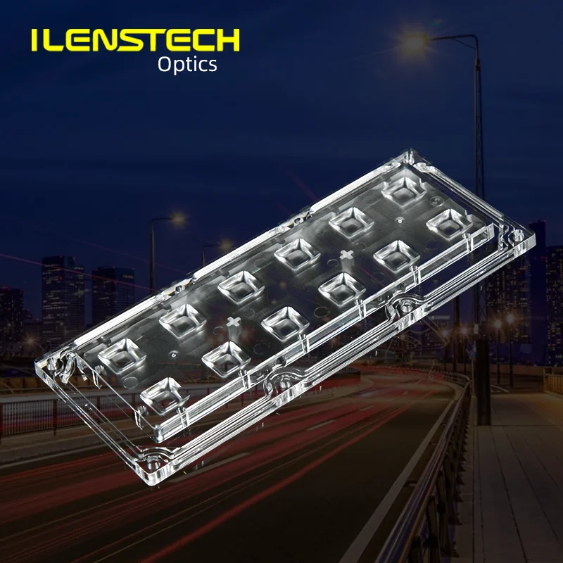 ILENSTECH 90x90 degree square light spot led lens for 5050 led / secondary optics supply
