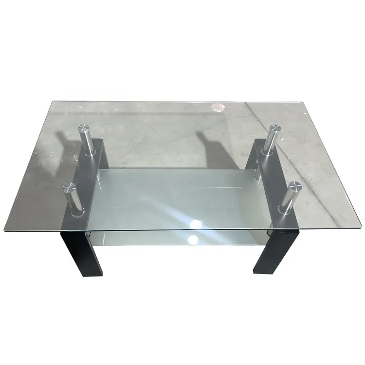 High quality modern glass coffee table for living room