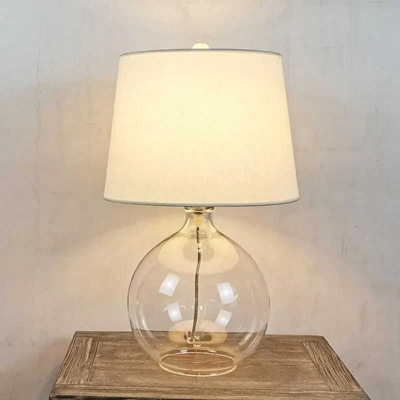 Bedroom Living Room Bedside Decorative Bar Lampe De Table Desk Lamp Modern Gold Luxury Bedside Led Glass Table Lamp