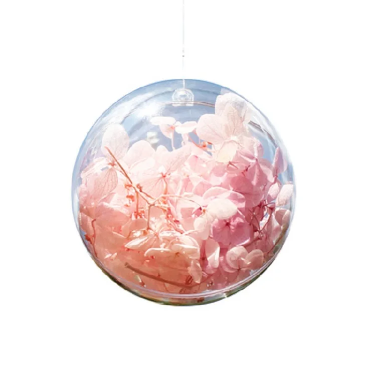 Transparent Ceiling Christmas Mall Wedding Arrangement Window Decoration Acrylic Plastic Hollow Ball