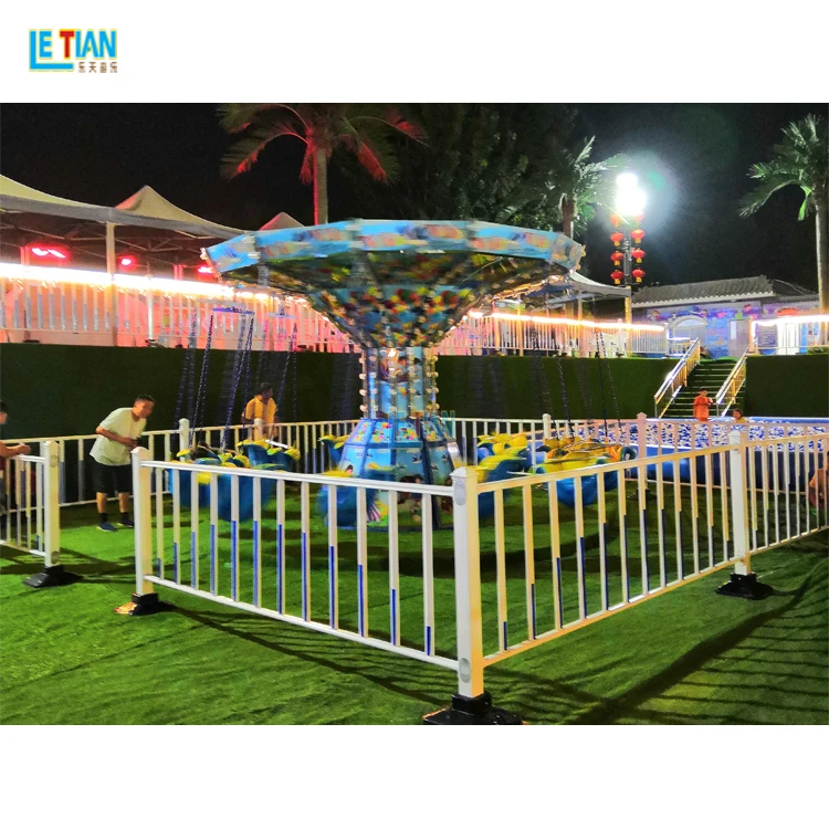 Factory supply popular outdoor 12 seats children swing flying chair amusement equipment
