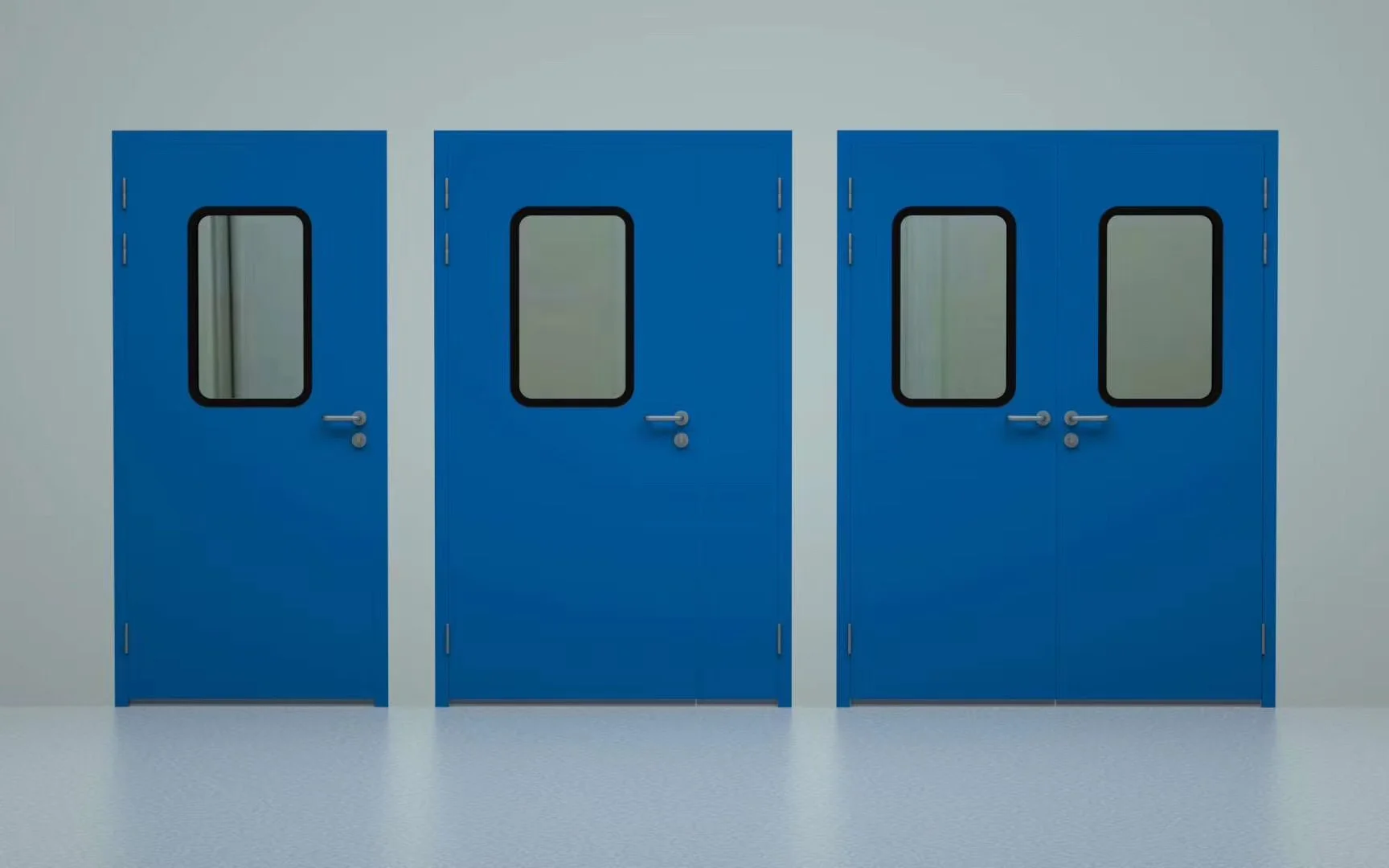 YANING CE automatic medical door , Single or Double Manual Airtight Swing Door for clean room
