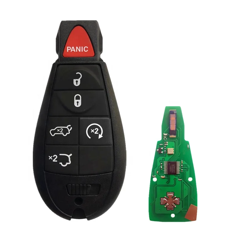 5+1 Buttons 433 Mhz ID46 Chip Remote Control Car Key For Chrysler Jeep Dodge Grand Caravan Durango Charger Journey