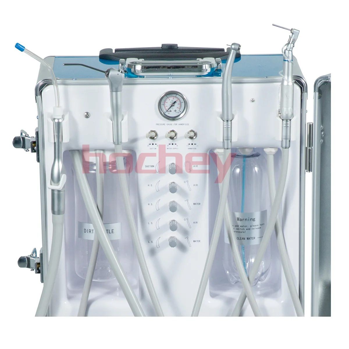 Hochey medical wholesale hot-sale  Portable Mobile Dental Unit Cart Dental Turbine Unit With Air Compressor