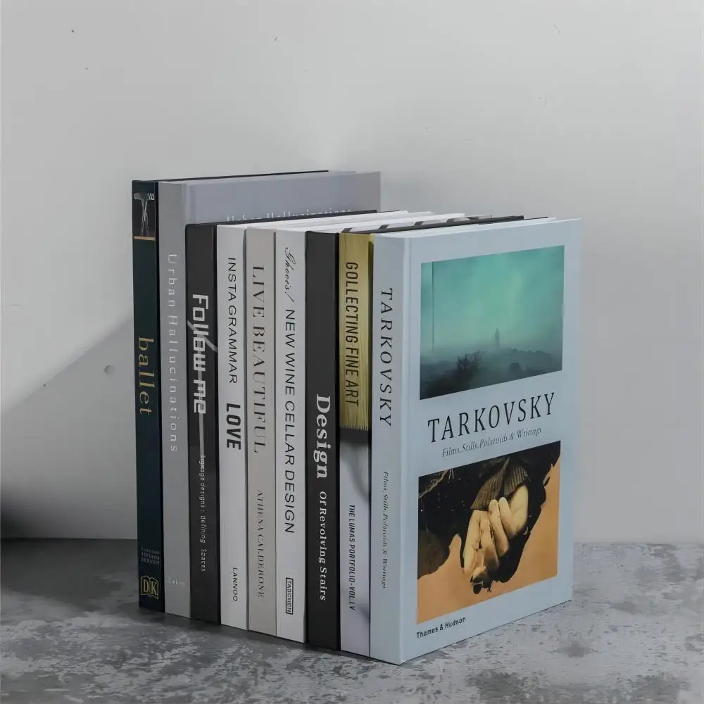 Simple Fashion Simulation Book Model Room Decoration Bookcase English Magazine Hard Shell Photography Props Fake Book