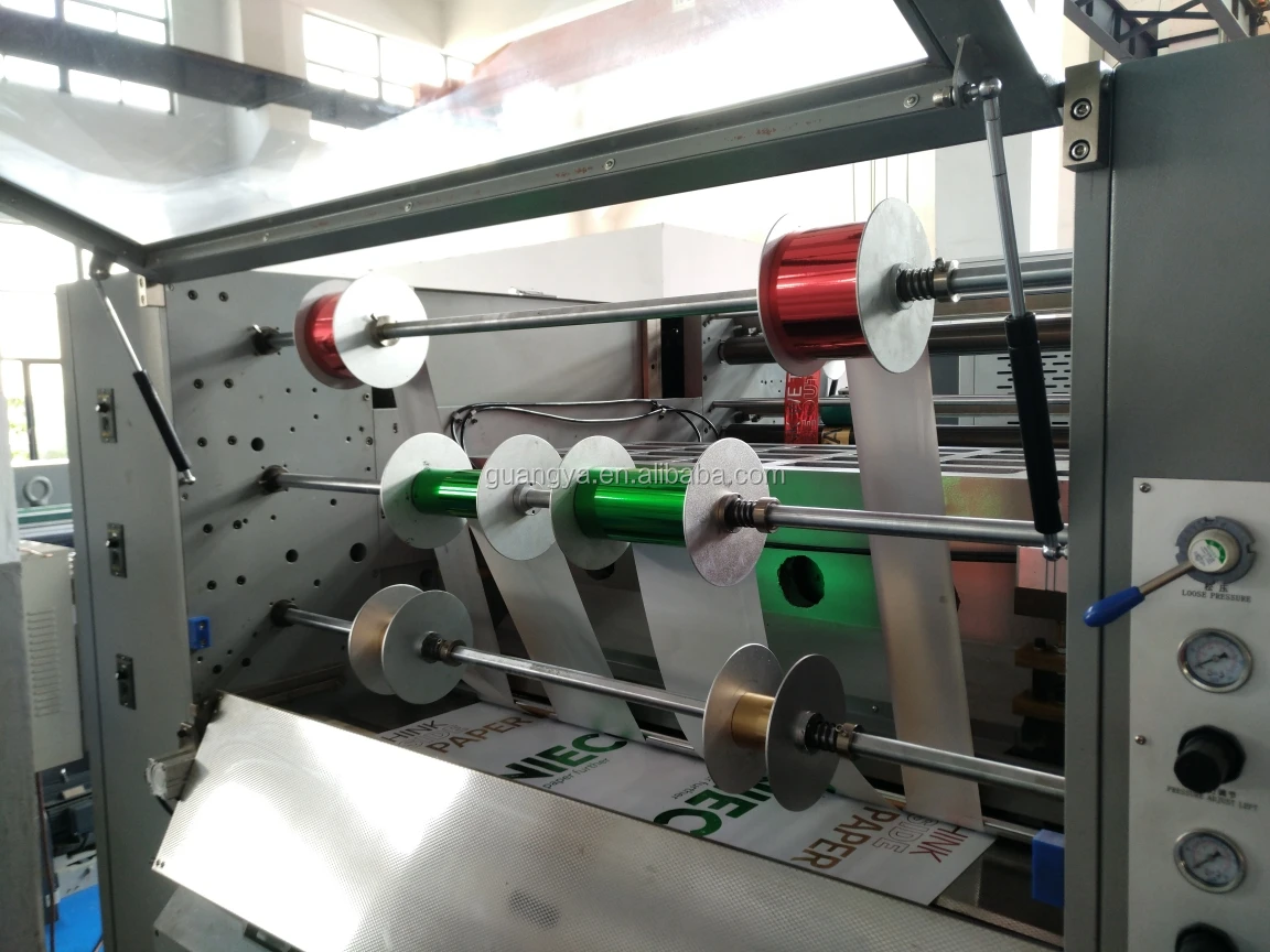 
TYM1050JT Web-Fed Roll to Roll Automatic Heat Press Printing Hot Foil Print Machine For Paper Bag 