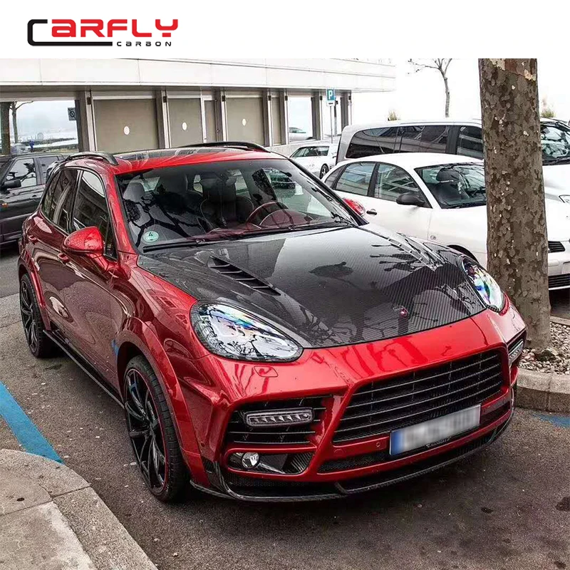 M style Carbon fiber Hood For Porsche Cayenne 958 body kit 2015-2017