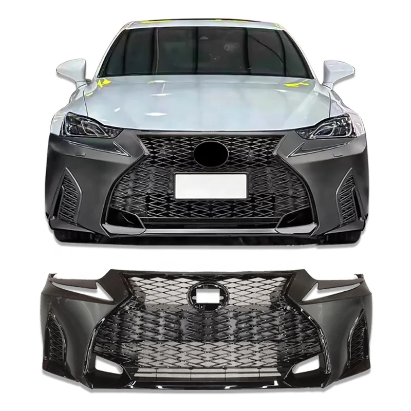 Высококачественный полипропиленовый автомобильный бампер для LEXUS 2017-2019 передний бампер обновляется до 2021-500 F спортивный обвес без необходимости изменения фары
